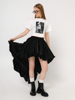 Юбка Organza с хвостом, черная