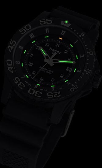 Мужские швейцарские наручные часы Traser P6600 AUTOMATIC PRO 102361 (силикон)