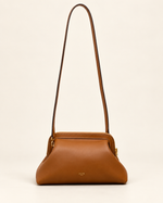Сумка Celine Doctor Small, коричневая — вид спереди