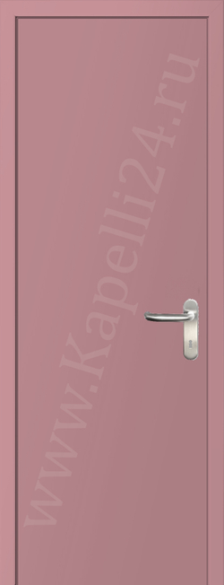 Дверь влагостойкая пластиковая KAPELLI multicolor ДГ RAL 3015 Светло-розовый + коробка
