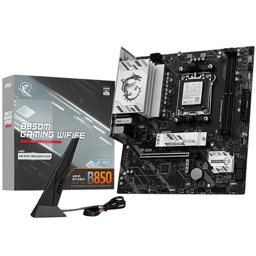 Материнская плата MSI B850M GAMING WIFI6E (AM5/AMD B850/2xDDR5/2xPCI-Ex16/2xM.2/SB/Wi-Fi/BT/GLAN/DisplayPort/HDMI/mATX)