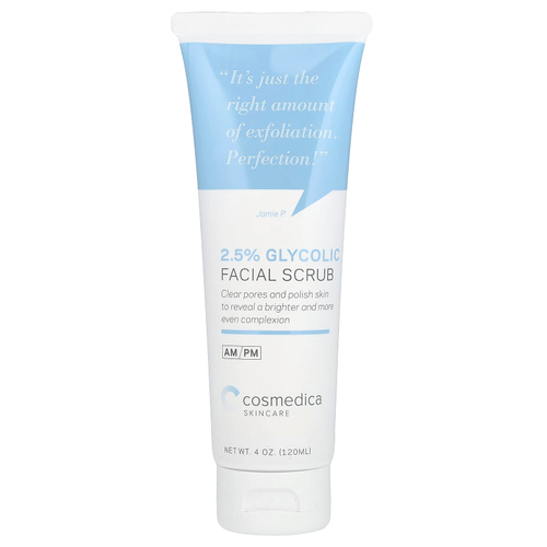 Cosmedica Skincare, скраб для лица с 2,5% гликолевой кислотой, 120 мл (4 унции)