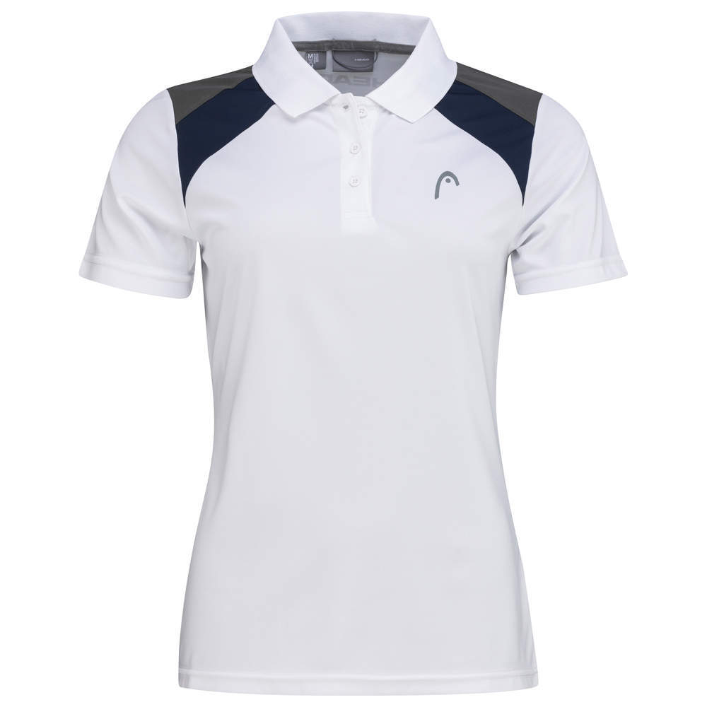Женское поло Head Club 22 Tech Polo Shirt W - white/dark blue