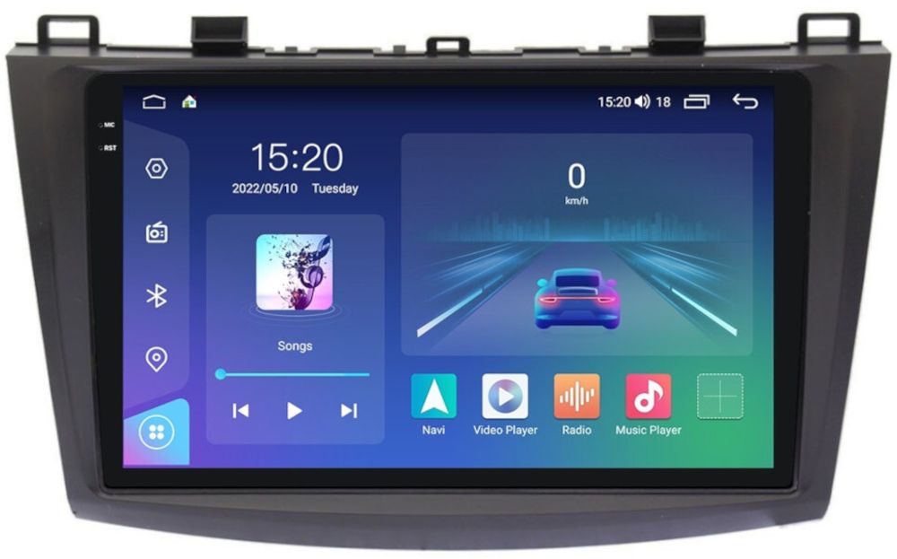 Магнитола для Mazda 3, Axela 2009-2013 - Parafar PF034U2K на Android 13, Быстрая, QLED+2K, CarPlay, 4G SIM-слот