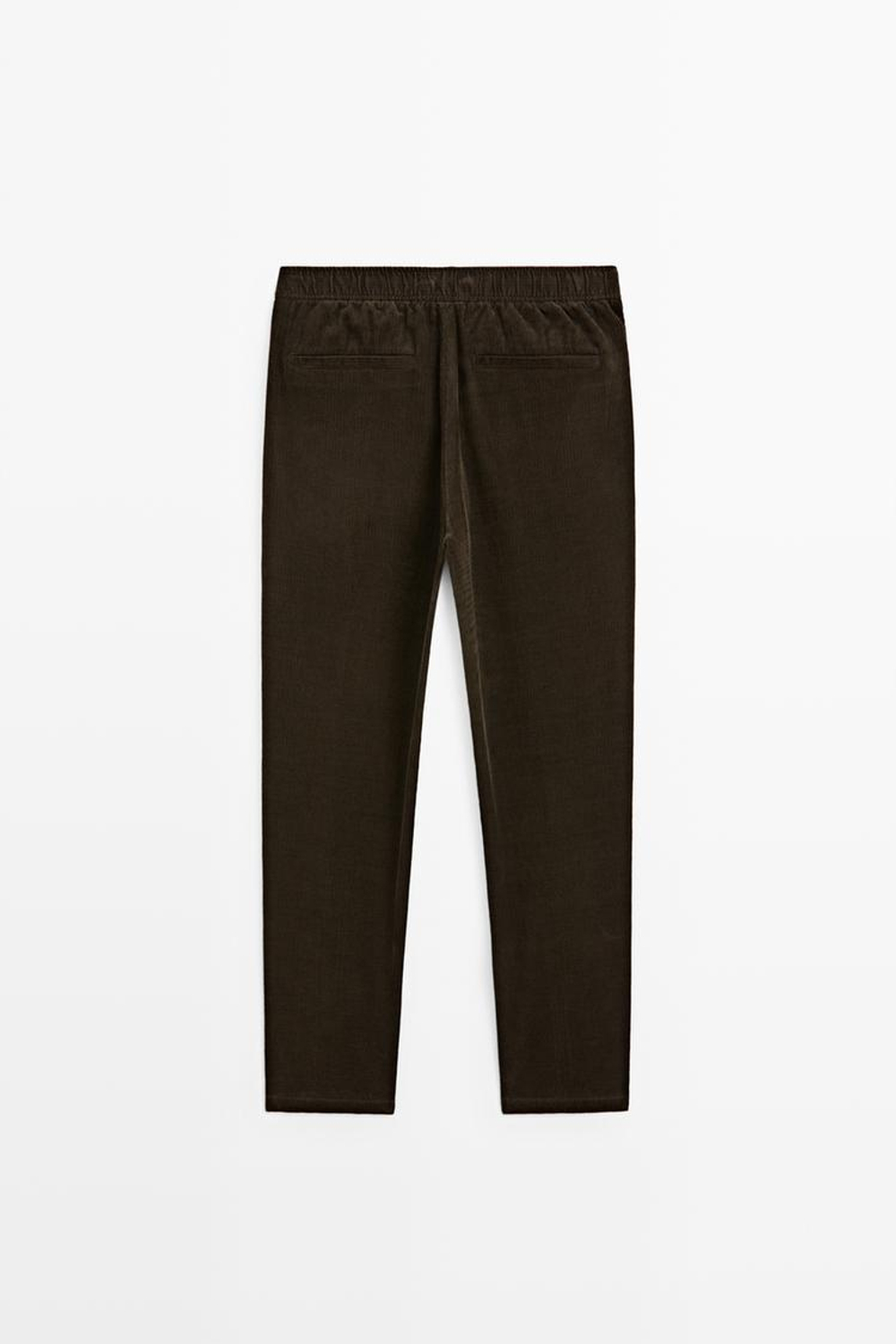 Massimo Dutti Вельветовые брюки-джоггеры, зеленый