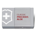 Многофункциональный складной нож Victorinox Classic Precious Alox, сталь X55CrMo14, 0.6221.401G