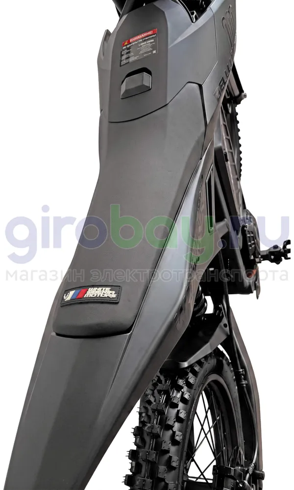 Электромотоцикл Эндуро WHITE SIBERIA BELLLUGA 02 6000W (72V/27Ah) - Чёрный фото №7