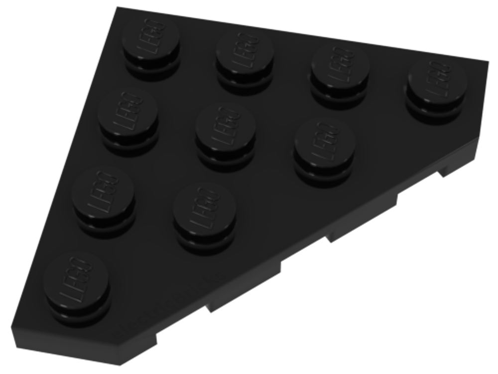 Lego 50шт Клин Плитка с отрезанным углом 4x4 (черный) 30503-4160025