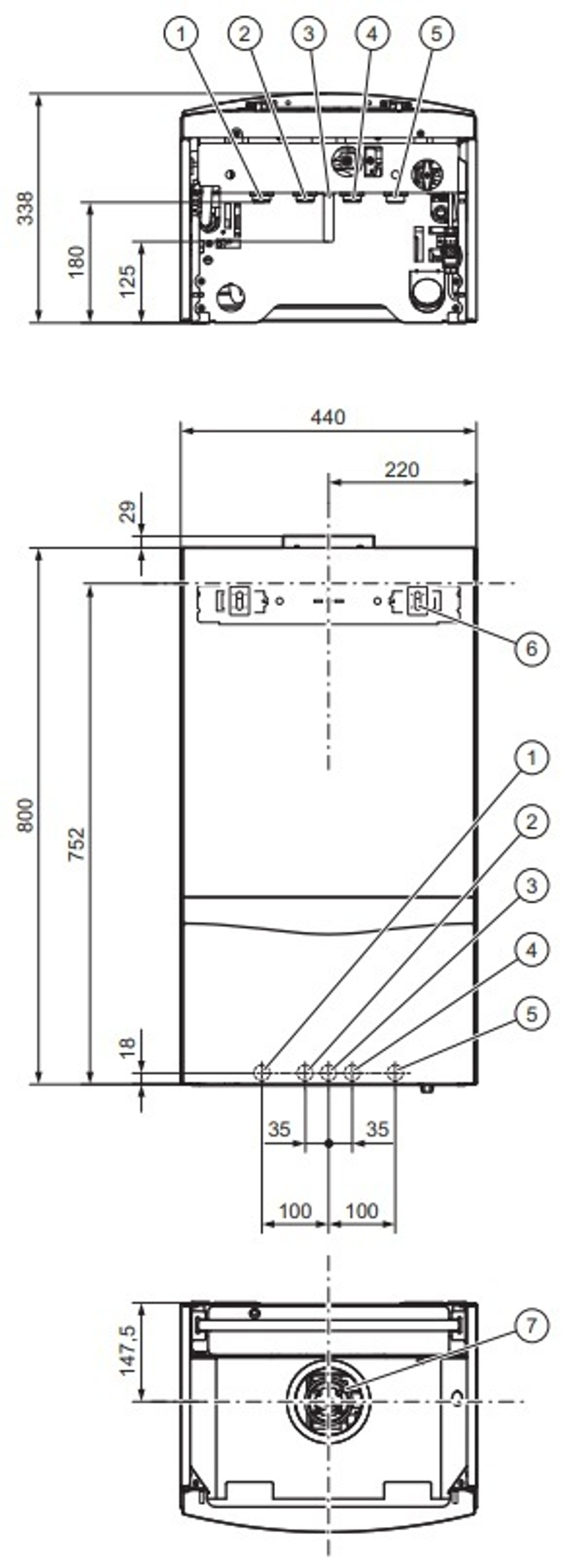 Котел газовый настенный Vaillant turboTEC plus VUW 322/5-5 (H-RU/VE), 32 кВт