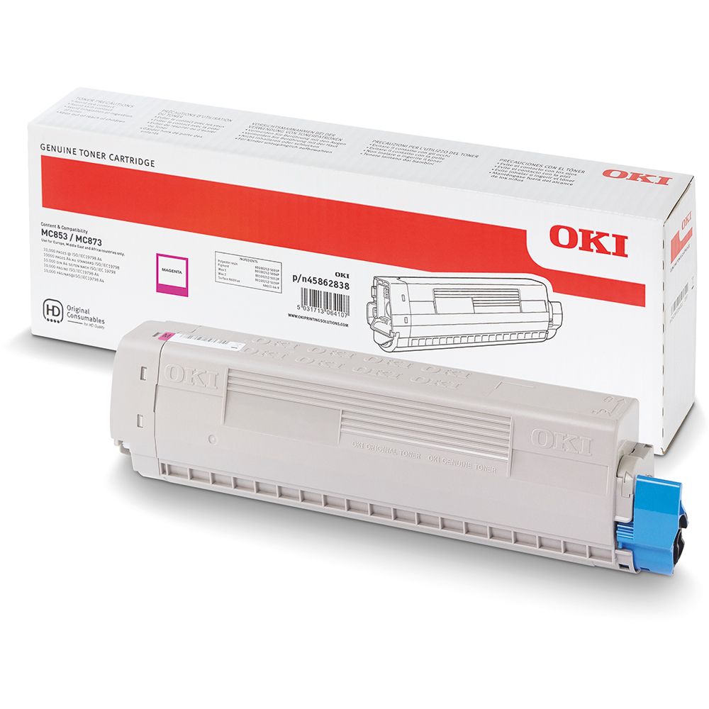 Тонер-картридж Oki MC853/MC873/MC883 magenta (7.3K) 45862850/45862838