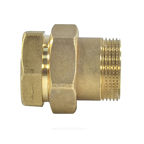 Соединитель латунь американка Ду 40 (1 1/2") прямой ВР/НР R18SP Giacomini R18SPY007