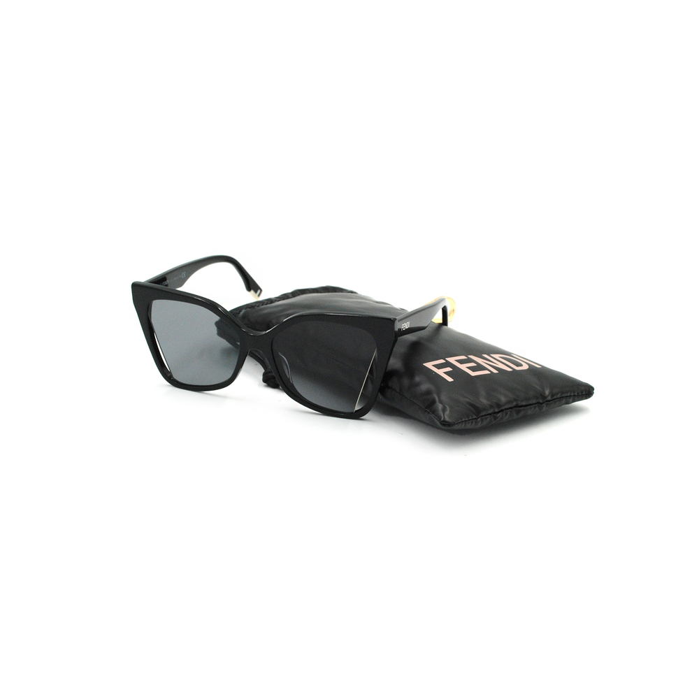 Солнцезащитные очки FENDI 40010U 01A бабочка черные