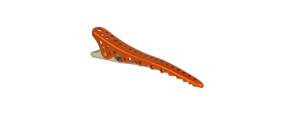 Зажимы Y.S.Park  Shark Clip YS-28*2 (2 шт.) оранжевый металлик