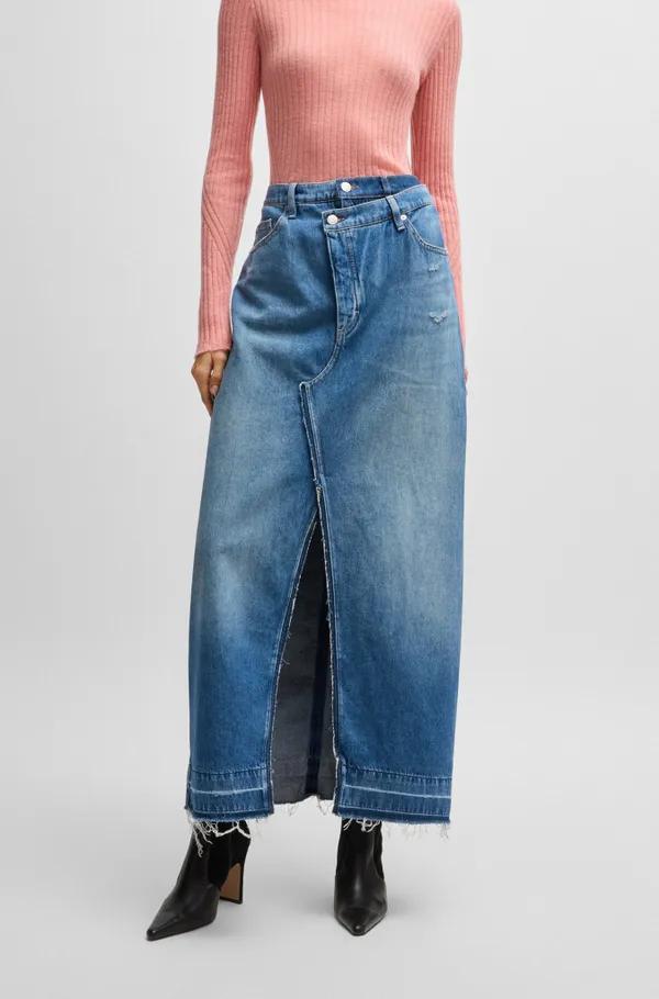 Юбка джинсовая женская BOSS C_LONG DENIM SKIRT 10260891 01