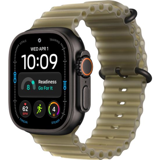 Apple Watch Ultra 4 (2026) 49mm Black Titanium Case /Translucent Kelp Ocean Band