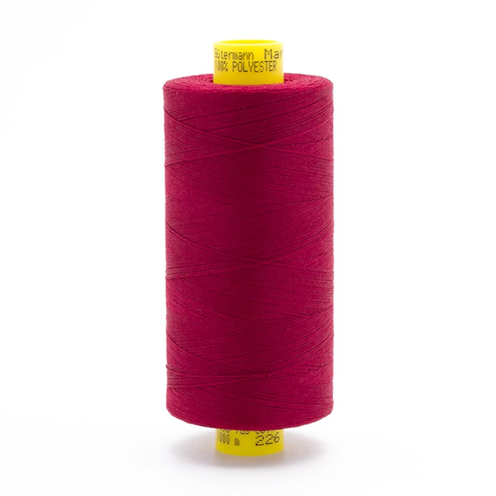 Нитка Gutermann Mara 120 (1000 метров), 1 кат., универсальная | 226 т.брусничный