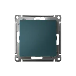 Выключатель кнопочный одноклавишный Systeme Electric AtlasDesign Изумруд, самозажимные клеммы ATN000815S