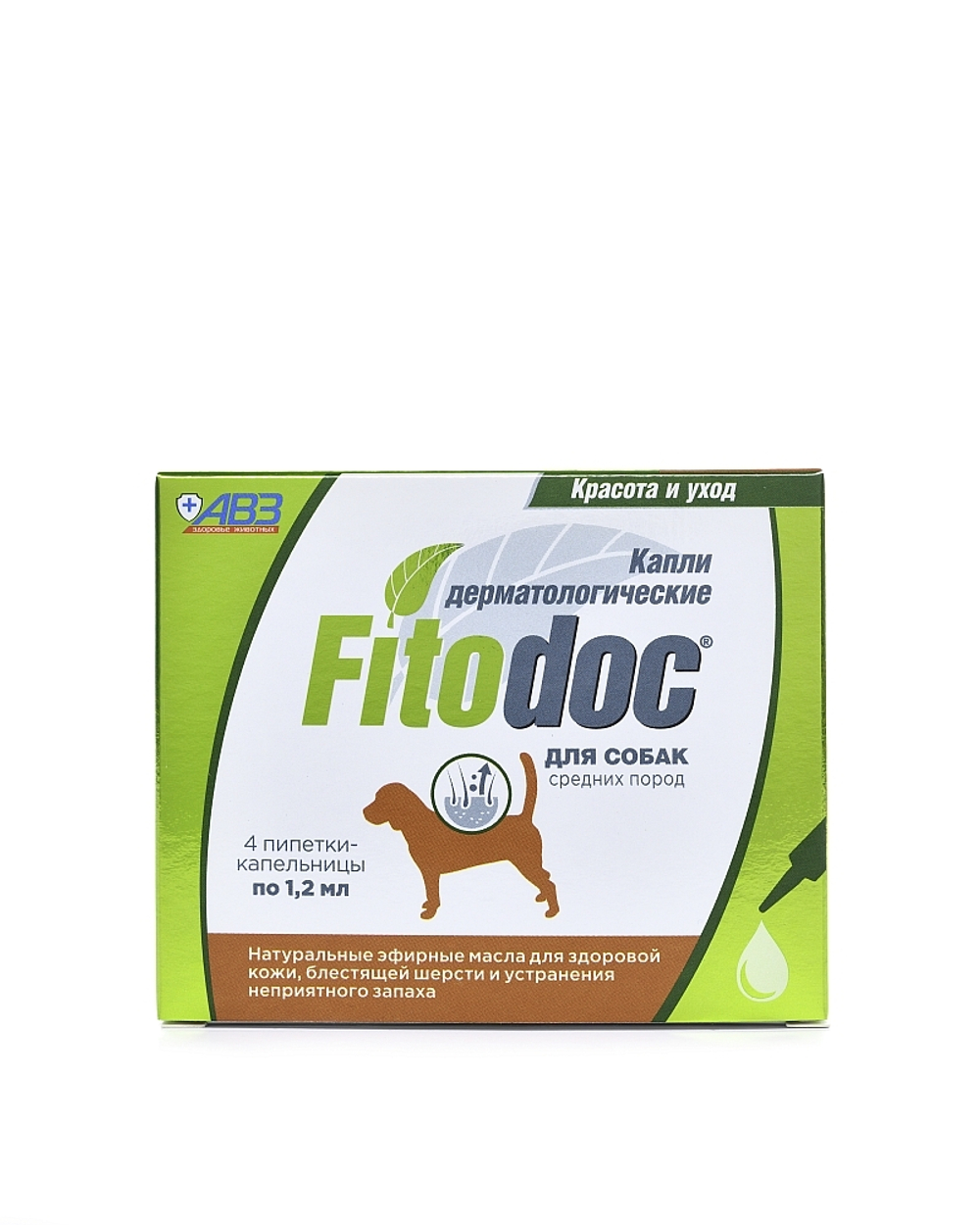 FITODOC Капли дерматологические для собак средних пород (20-40 кг), 4*1,2 мл