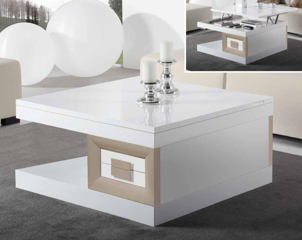 Журнальный стол Cloe 2034 Disemobel Moka/Blanco mate Журнальный стол Cloe 2034 Disemobel Moka/Blanco mate