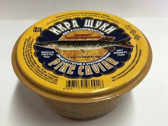 Икра Щуки  стекло 112гр. (1/36) 