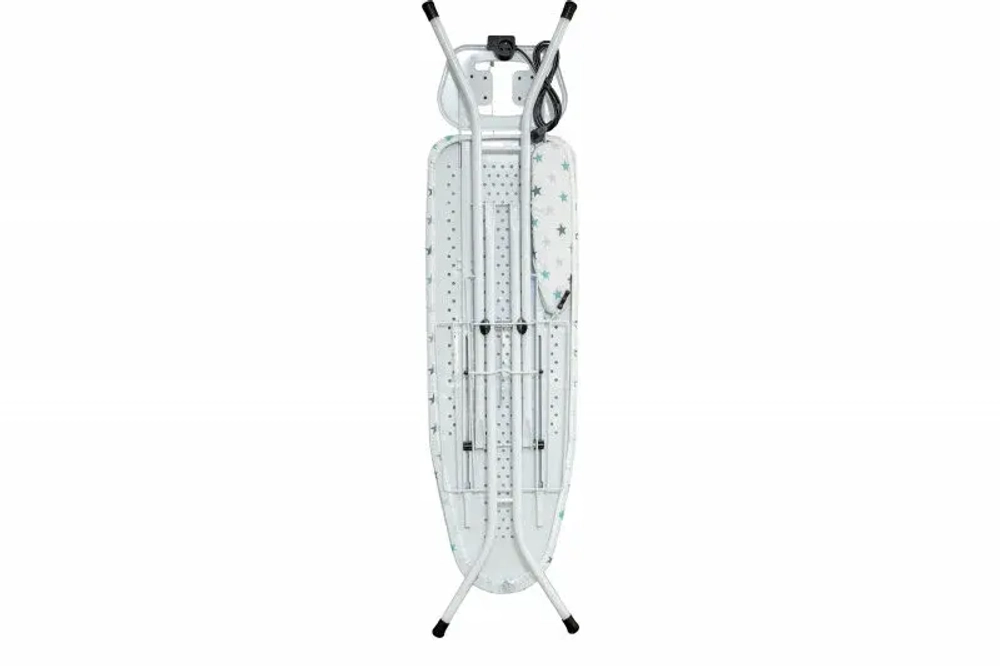 Доска гладильная "Капитоль белая" моноблок,шнур 2м,высота 70-90cm,пл.38x120  PERILLA