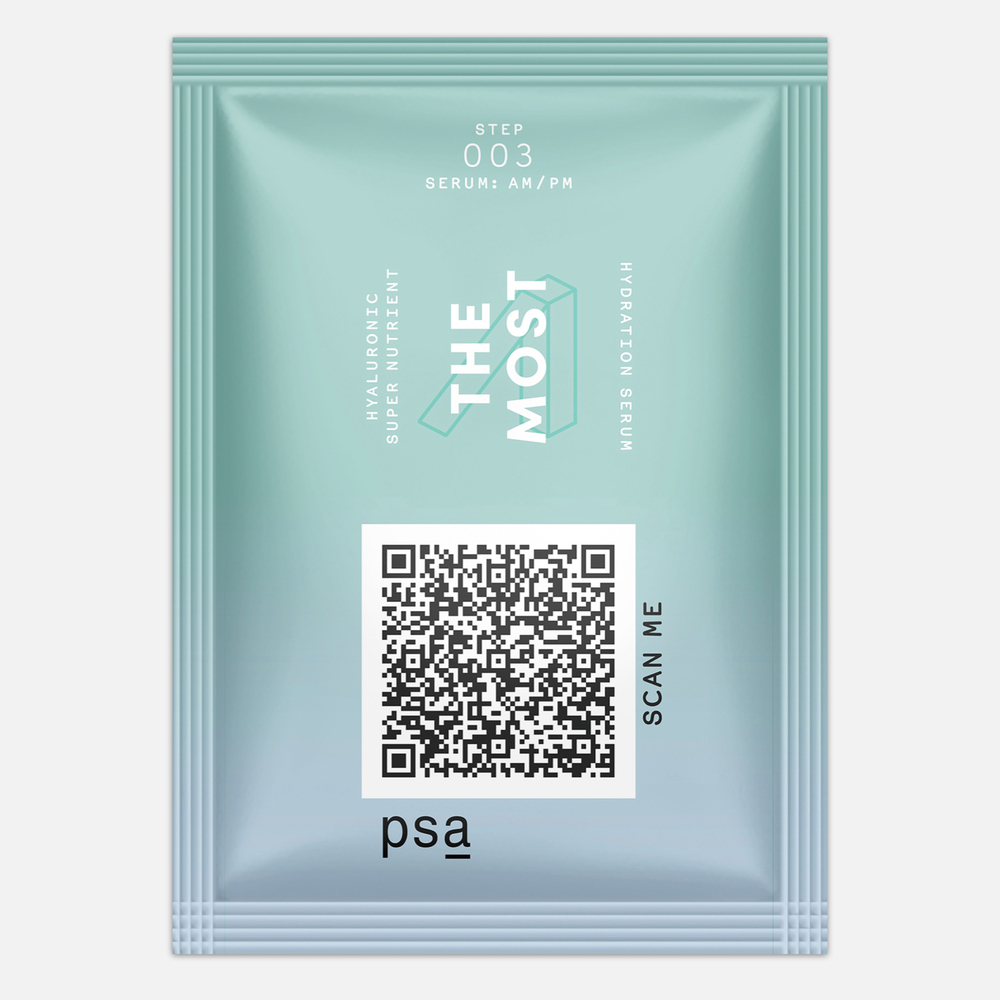 Сэмпл ПИЭСЭЙ Суперувлажняющая гиалуроновая сыворотка с нутриентами / PSA THE MOST Hyaluronic Nutrient Hydration Serum, 1 мл