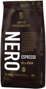 Arvid кофе в зёрнах Nordquist Espresso NERO, 500 г (Швеция)