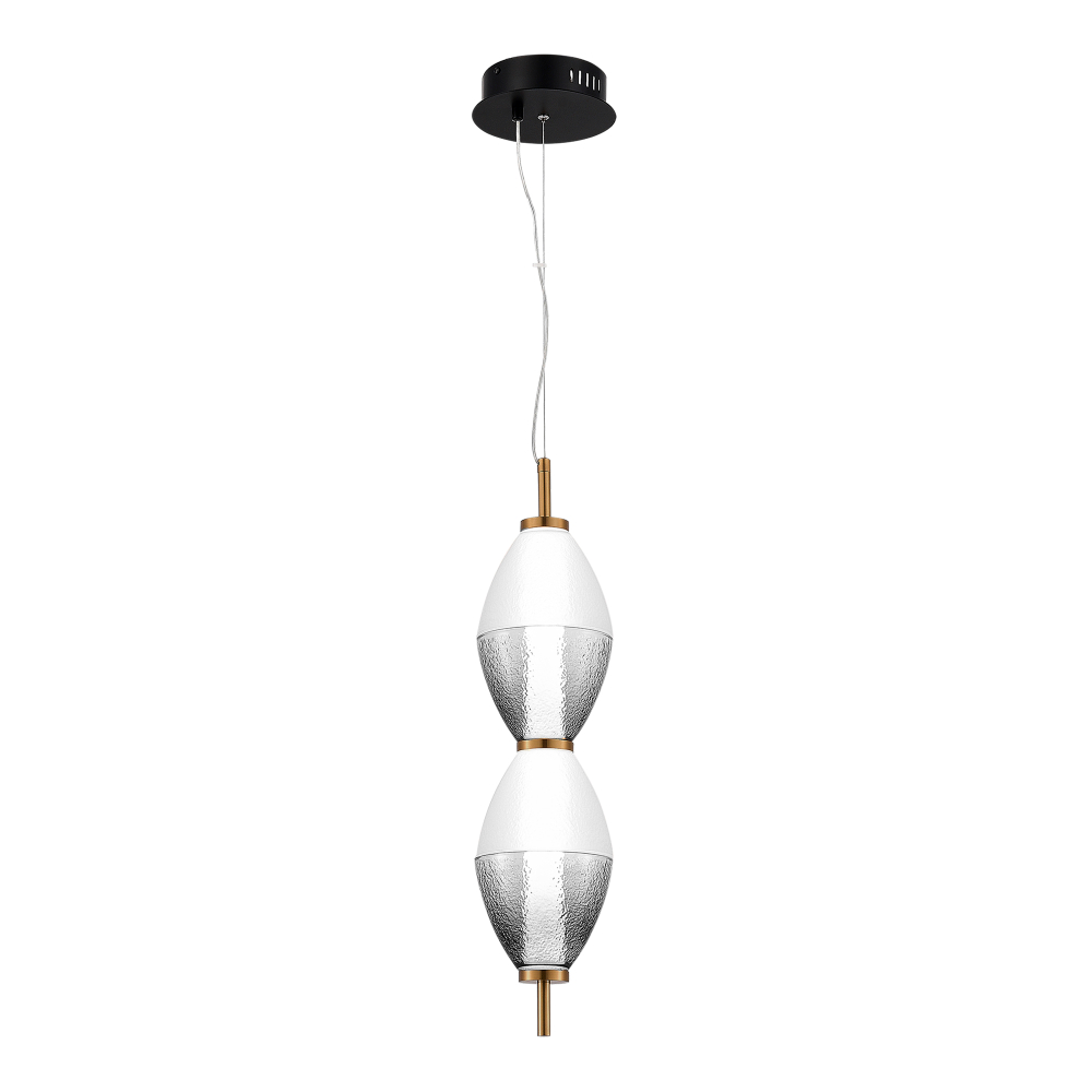 Светильник подвесной ST-Luce Черный/Белый, Дымчатый LED 1*16W ICE sl6130.403.15