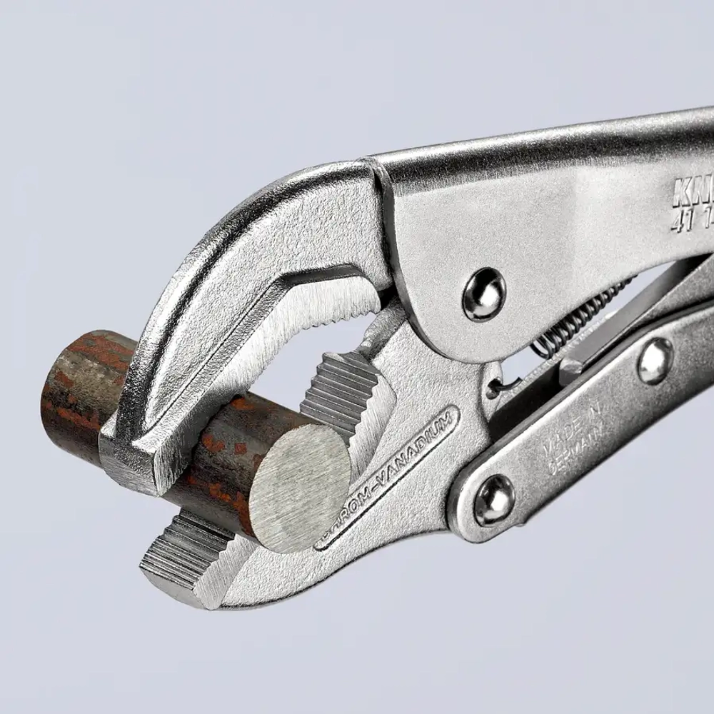 Клещи зажимные никелирование 250 мм Knipex 41 14 250