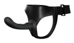 Страпон с изогнутой головкой Ultra Harness Curvy Dildo - 15,8 см.