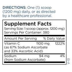Metabolic Maintenance® Vitamin C Powder (Reduced Acidity)