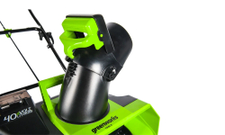 Снегоуборщик аккумуляторный Greenworks GD40STK4, 40V, 51 см, бесщеточный, с 1хАКБ 4 А.ч и быстрым ЗУ
