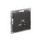 Розетка с USB A+C Systeme Electric AtlasDesign Базальт ATN001429