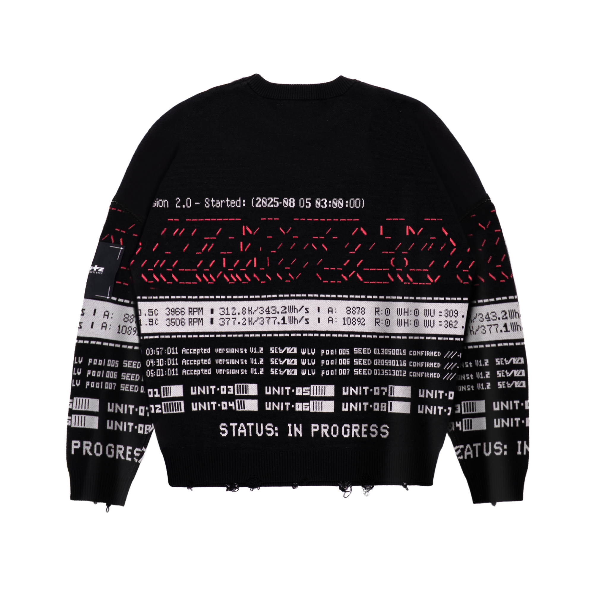 «DATABASE» Knitted Sweater