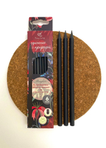 Карандаши чернографитные HB с ароматом розы Fine Line Graphite 6 штук