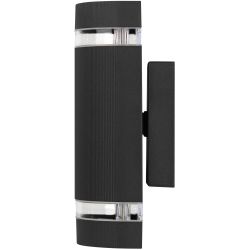 Светильник уличный настенный ЭРА «Адрия» GBW-102-BL-0230 230В 2хGU10 IP54 вверх/вниз черный | Садово-парковые светильники
