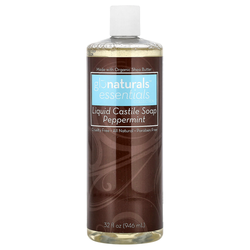 Vitacost, Glonaturals™ Essentials Collection, Liquid Castile Soap, Peppermint, 32 fl oz (946 ml)