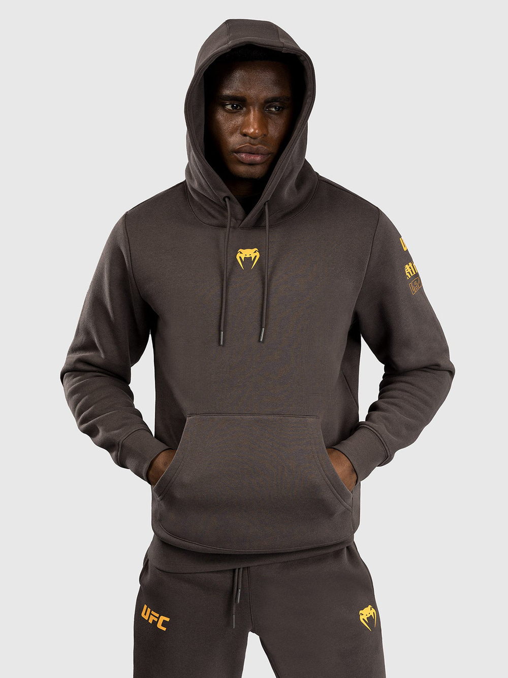 Худи UFC Fusion by Venum Fight Week Plain Version Brown