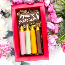 Шоколадный набор "Лучшему учителю. Карандаши"