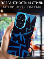 Дизайнерский чехол из пластика для HONOR 200 (не PRO!) с усиленной защитой камеры и глянцем