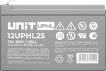 Аккумулятор UNIT 12UPHL25 - AGM ( 12В / Ач )