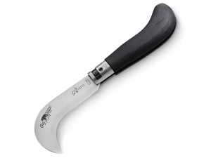 Нож складной Old Bear Pruning S, сталь 1.4060, Satin, чёрный ламинат