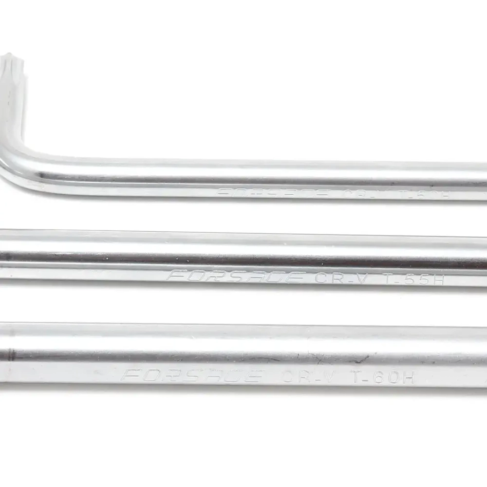 Ключ Г-образный TORX длинный T-9H с отверстием Forsage F-76709L