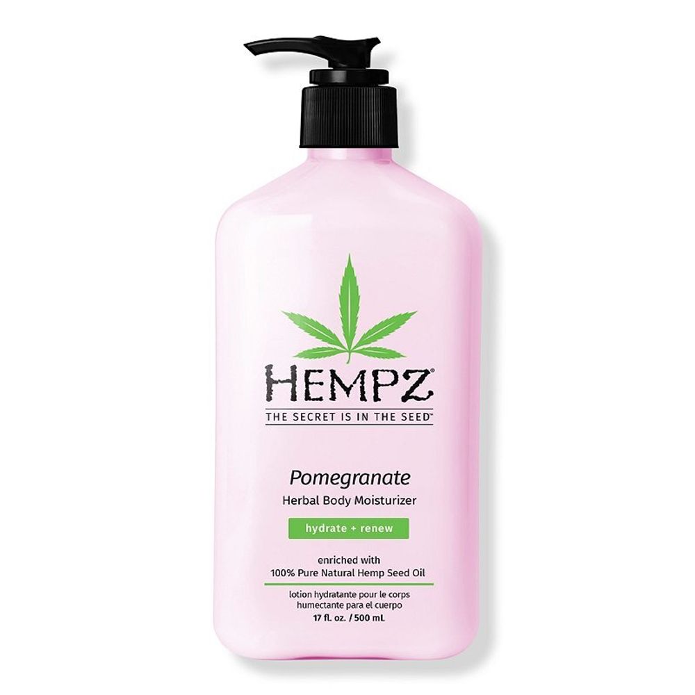 Hempz pomegranate herbal body moisturizer hydrate+renew enriched with 100% pure natural hemp seed oil 500ml Hempz pomegranate herbal body moisturizer hydrate+renew enriched with 100% pure natural hemp seed oil 500ml