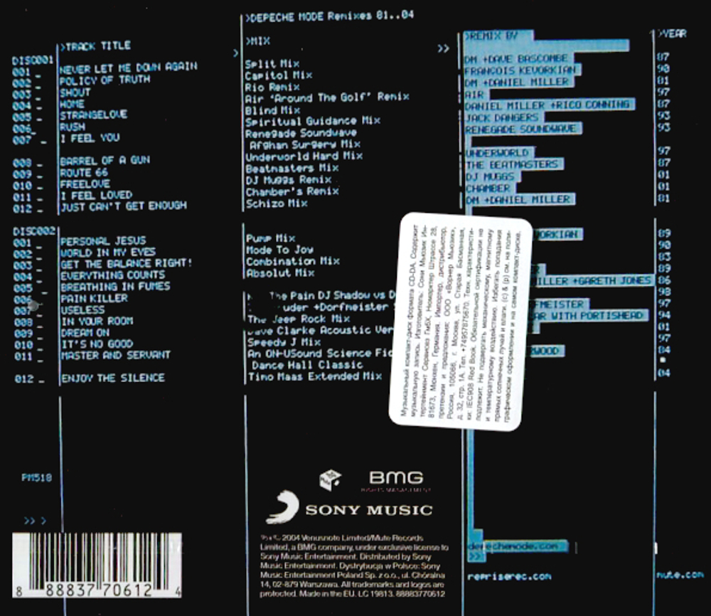 Depeche Mode / Remixes 81-04 (2CD)