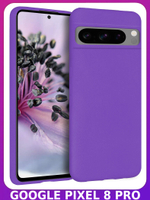 Мягкий Soft Touch чехол из силикона для GOOGLE PIXEL 8 PRO с бархатной подкладкой