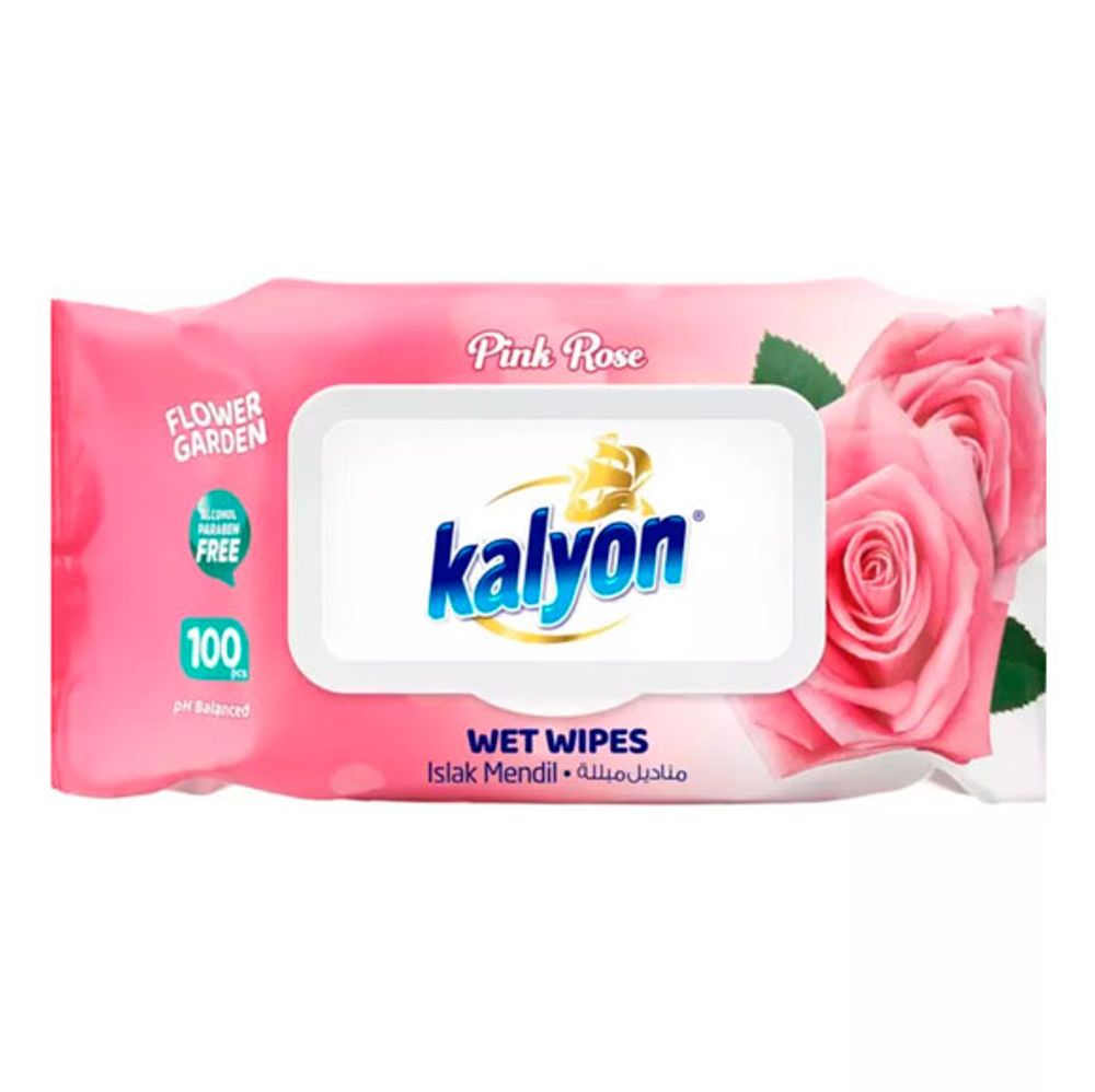 Влажные салфетки KALYON Роза 100шт