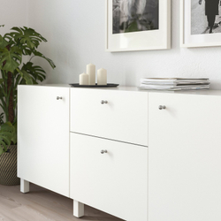 IKEA BAGGANÄS  (ИКЕА БАГГАНЭС)  -  Ручка-кнопка - нержавеющая сталь 20 мм