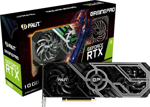 Видеокарта Palit GeForce RTX 3080 GamingPro V1 LHR