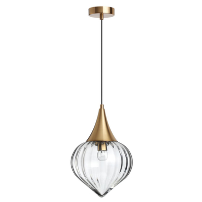 4950/1 PENDANT ODL22 401 бронзовый/прозрачный/стекло Подвес E14 1*40W KESTA